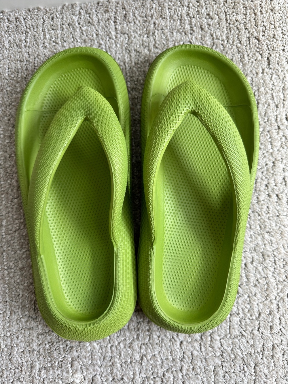 Green Cloud Slides flip flops